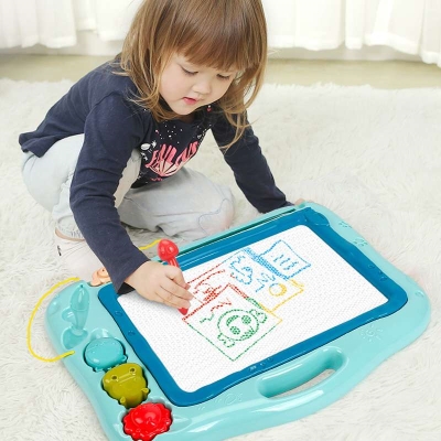 极速儿童画板磁性彩色写字v板磁性笔幼儿一两三岁宝宝涂鸦板小孩