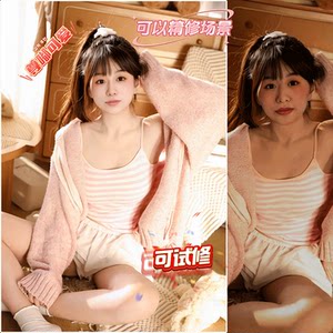 网感p图修图网红精修自拍批图片修照片ps美颜生活照人像写真婚纱