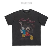 水洗做旧美式 米奇印花短袖 vintage做旧boxy版 CENSMADE 型短袖 T恤