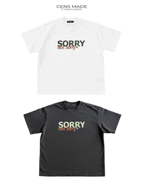 CENSMADE 26SS美式做旧复古SNS印花Boxy短宽纯棉短袖T恤vintage