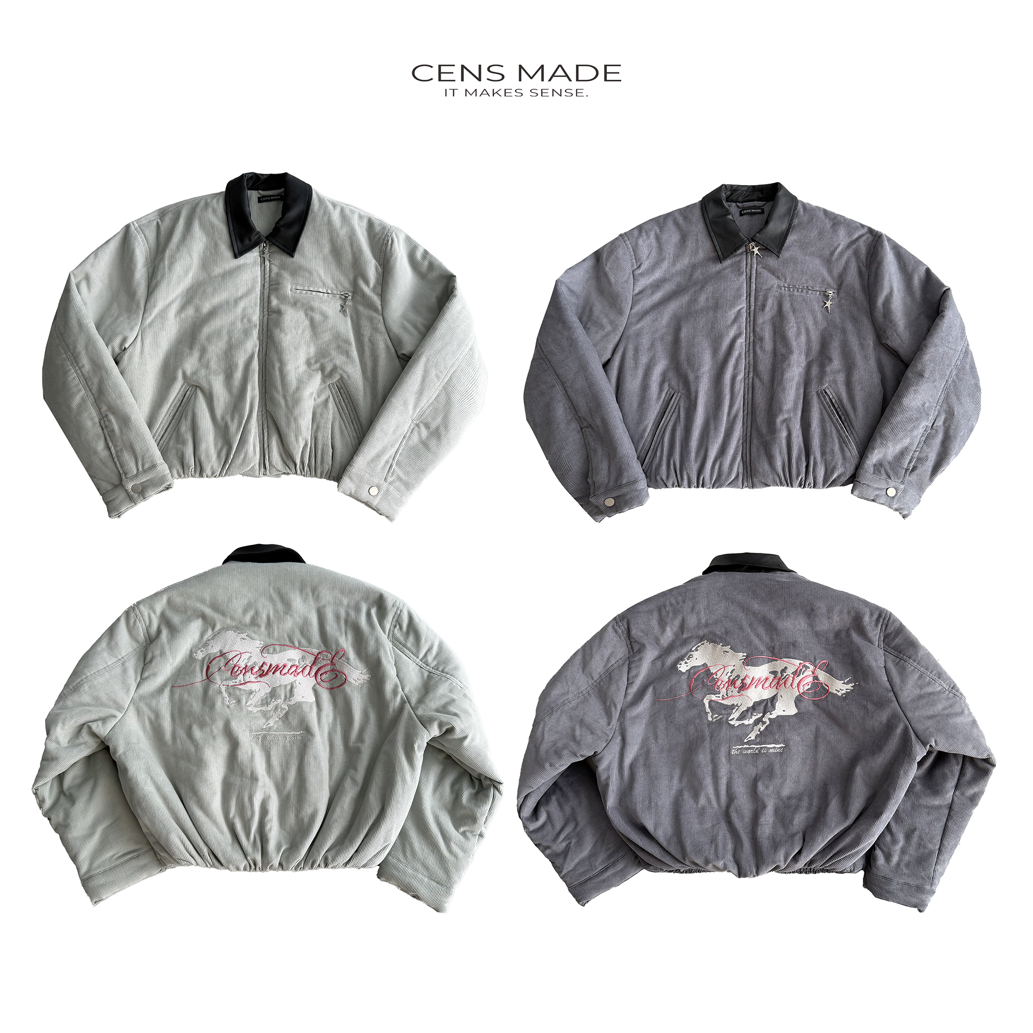 CENSMADE马年限定刺绣灯芯绒夹克