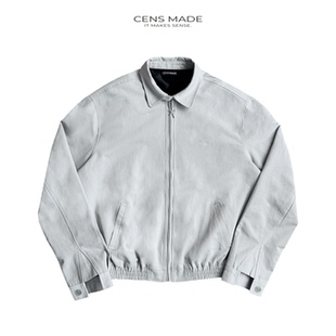 CENSMADE 型Cleanfit 通勤百搭老钱新贵哈灵顿夹克外套Boxy短宽版