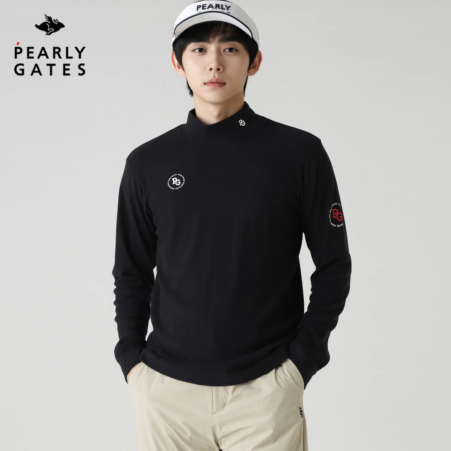 PearlyGates高尔夫服装男装PG秋冬季新款半高领打底衫保暖长袖T恤,运动/瑜伽/健身/球迷用品,高尔夫上装,淘宝优惠券,粉丝福利购,淘宝优惠卷