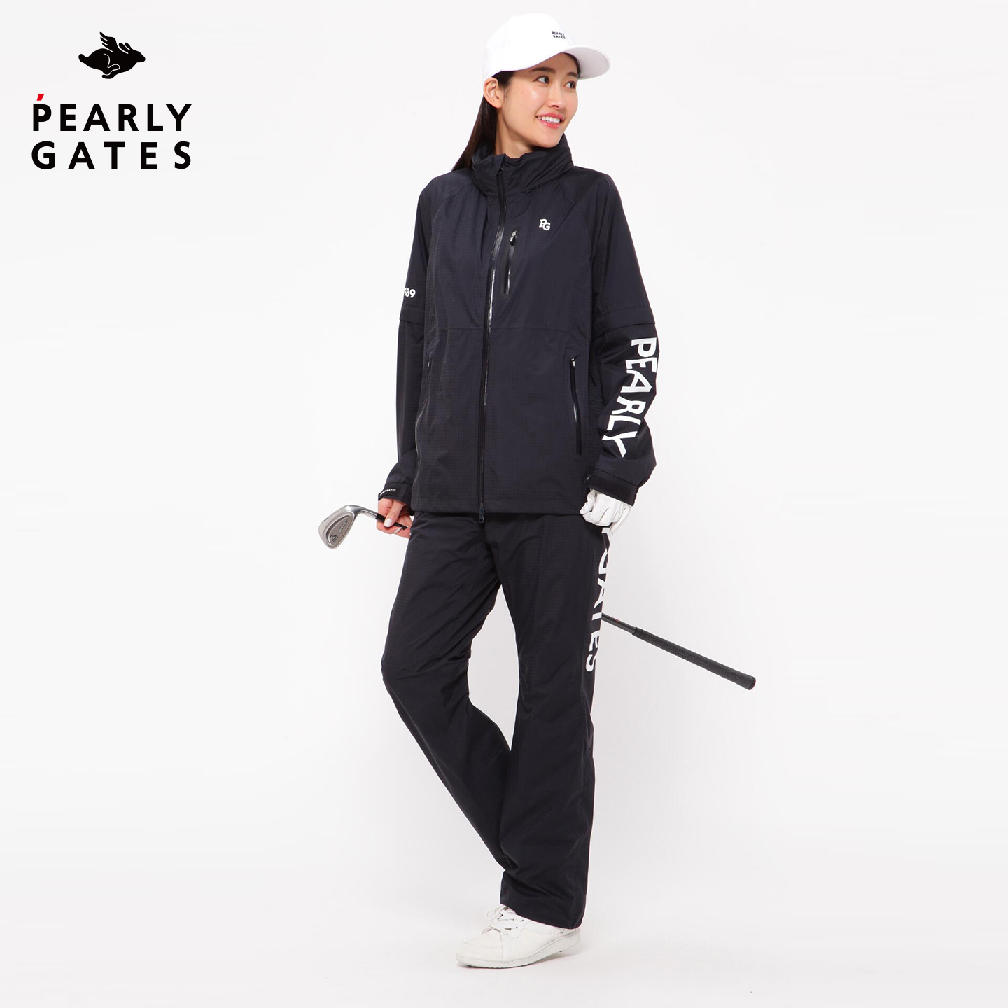PEARLY GATES高尔夫服装PG女士雨衣雨裤golf雨天外套上衣女款裤子