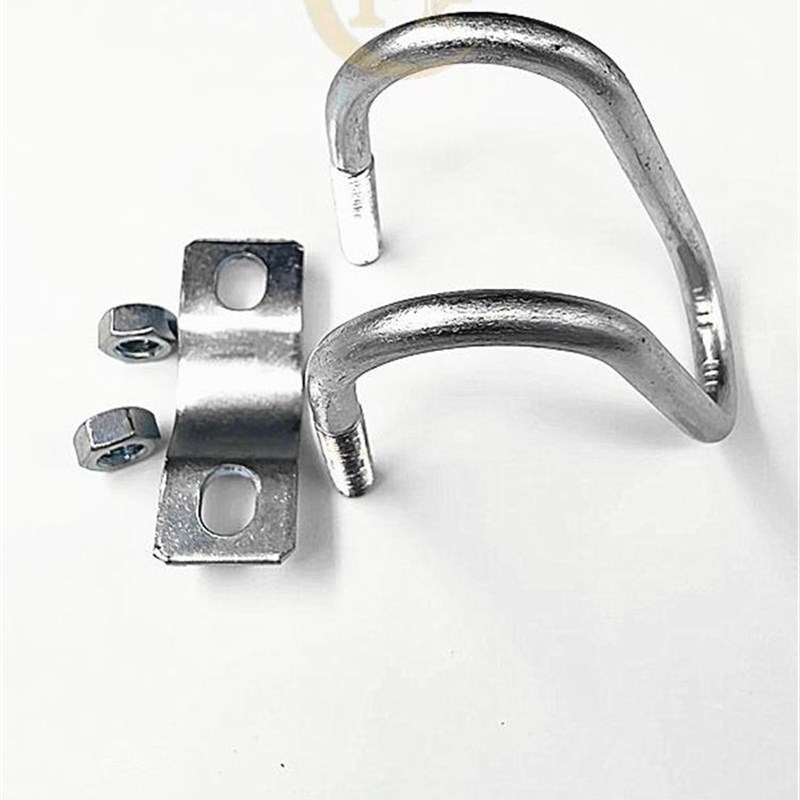 极速U型十字卡扣 m铁镀锌抱箍卡箍 钢管管卡螺栓 大棚养殖围栏铁