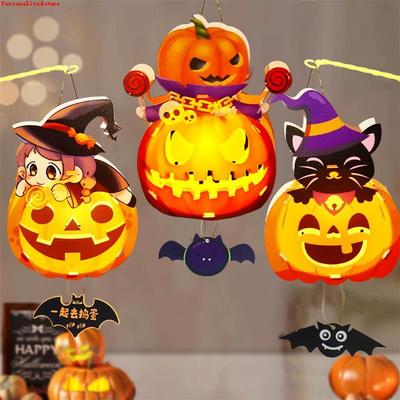 极速Halloween djecoration Pumpkin Lamp Projection Diy Handma