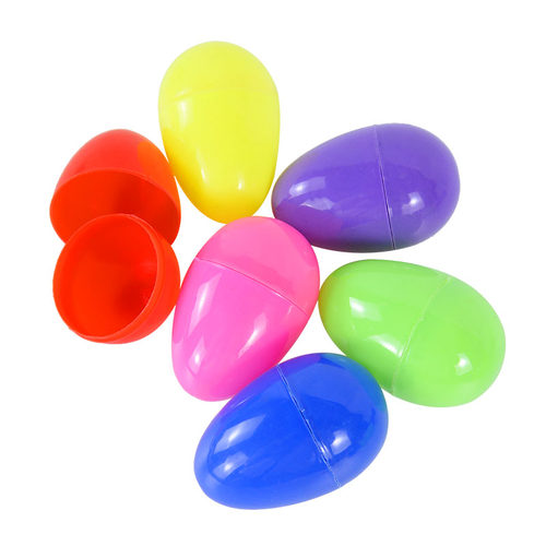 新品.24/12Pcs Fillable Easter Eggs Plastic ColorTful Easter