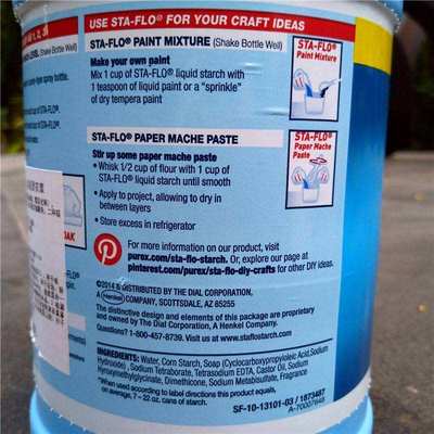 极速1.89L美国普雷克斯浓缩烫衣浆墙x布浆 STAFLO Liquid Starch