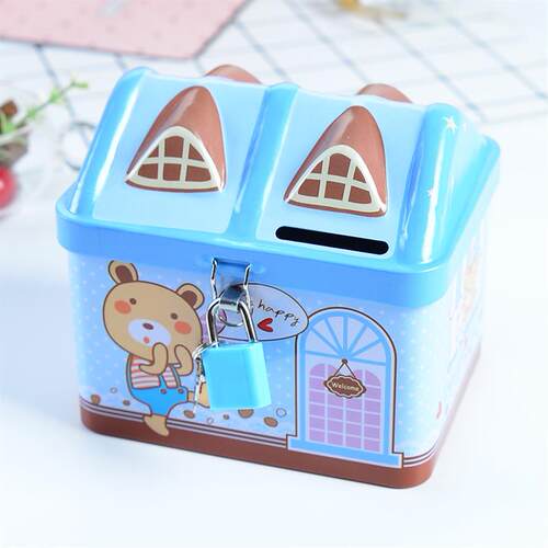 新品New lockable mbox money box coin bank hand v tie snakehe
