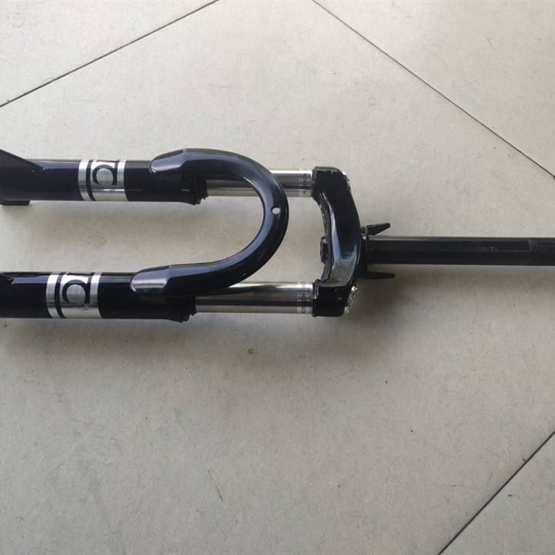 极速电动自行车方向柱减震简易款y车型14寸16寸细杆粗杆一体鼓前