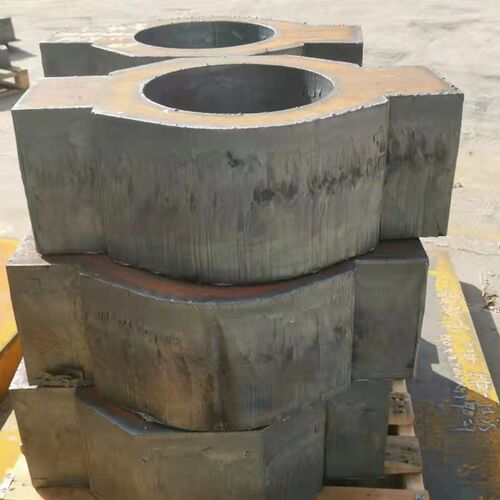 新品钢板切割轴承座吊耳Q3t45B锰板下料按图形切割Q355B特厚钢板