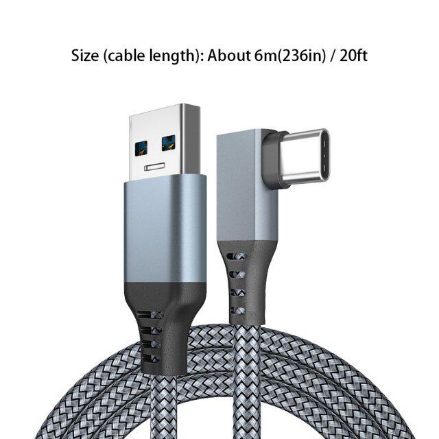 极速For Oculus Qulest 2 Link Cable 6M 5M USB 3.0 Quick Charg