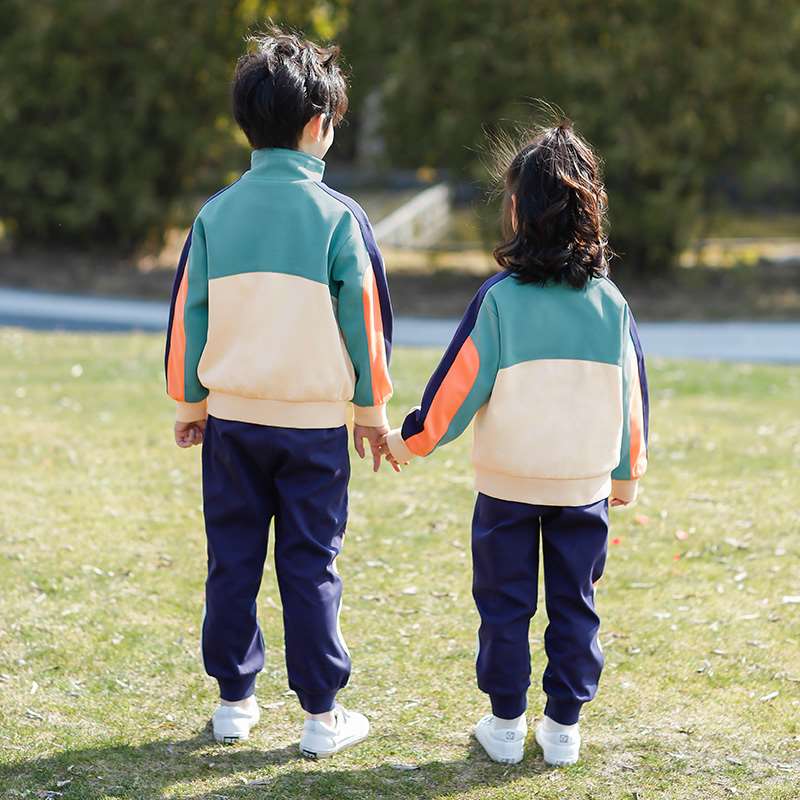 极速幼儿园园服春秋套装班服运动会秋冬I款小学生校服冲锋衣三件