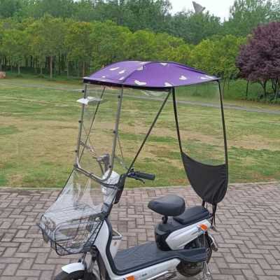 极速新电a动车挡i雨神器可收雨棚蓬新款7字车棚小型电瓶自行车挡