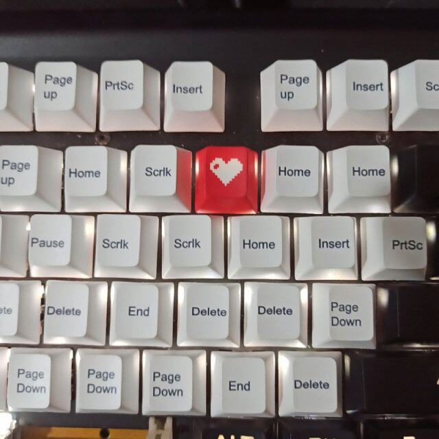 极速New High Quality pR4 Keycap Love Cherry Profile Dip Dye