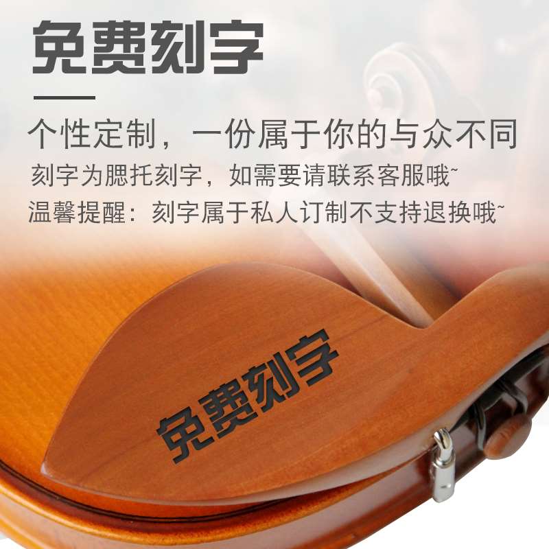 极速实木小提琴初学者级学生用w儿童成年人1/2/3/4/8入门大学生