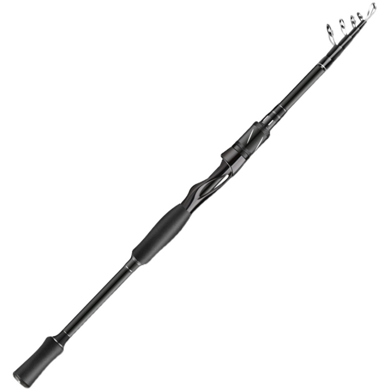 极速进口碳素伸缩路亚q竿便携式超轻碳素远投海竿振出式路亚竿套