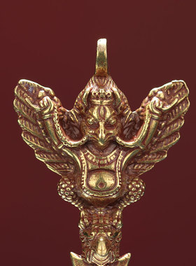 极速大鹏金翅鸟铜制吊坠女u随身创意挂坠男项链十字杵福牌工艺仿