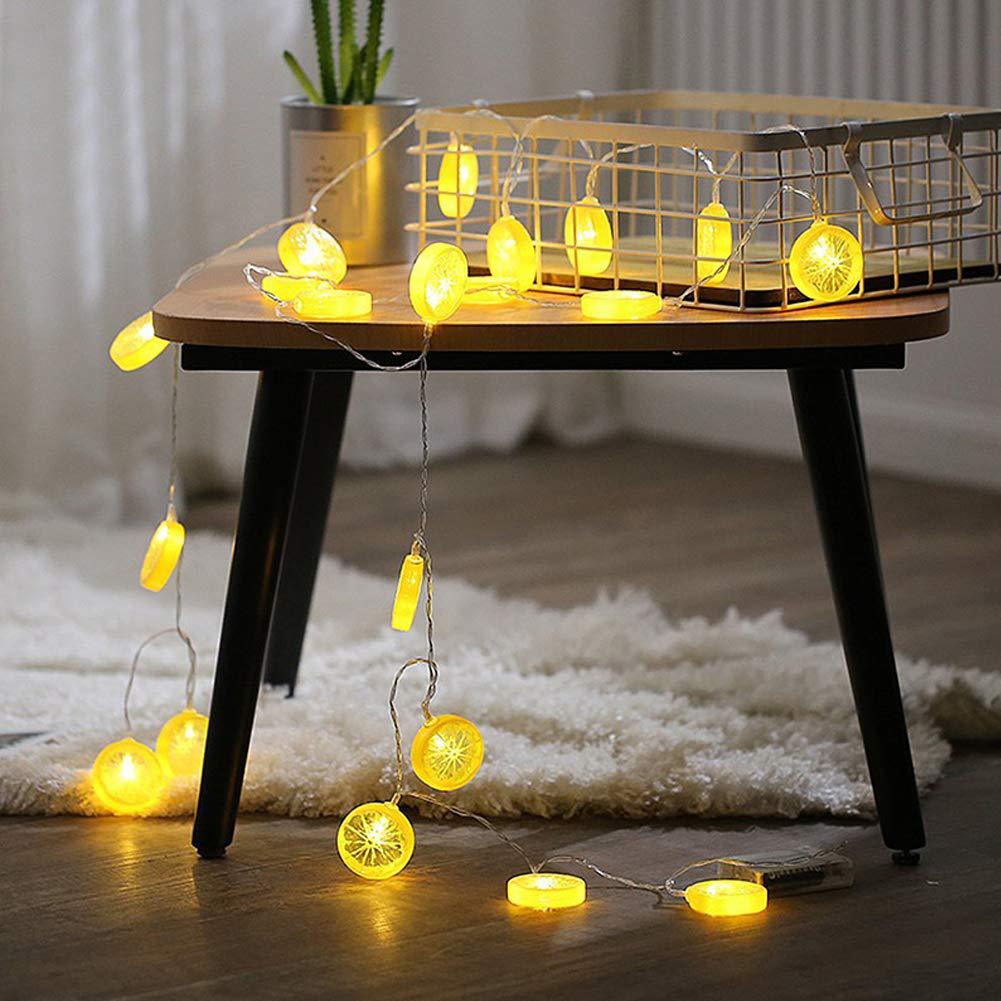 极速新款idns柠檬片 串灯少女心房间布置小夜灯水果造型灯派对装