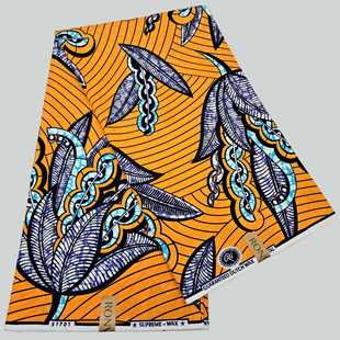 Fabric Ankara 6Yard Wax 非洲蜡染布24S棉安卡拉蜡布African