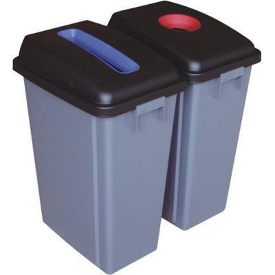 白云60升分类塑料收集桶AF07332B分类式垃圾桶收集桶