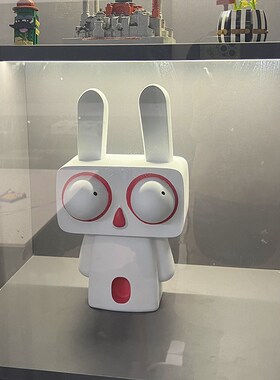 速发轻奢大眼兔档摆件客厅玄关电视柜公办室高子乔迁礼品奶油装饰