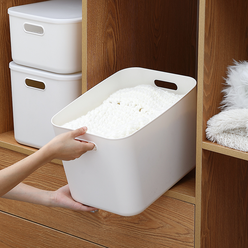 速发杂物收纳筐化妆品零食桌面收盒纳室用浴家卫生间厨房整理盒储