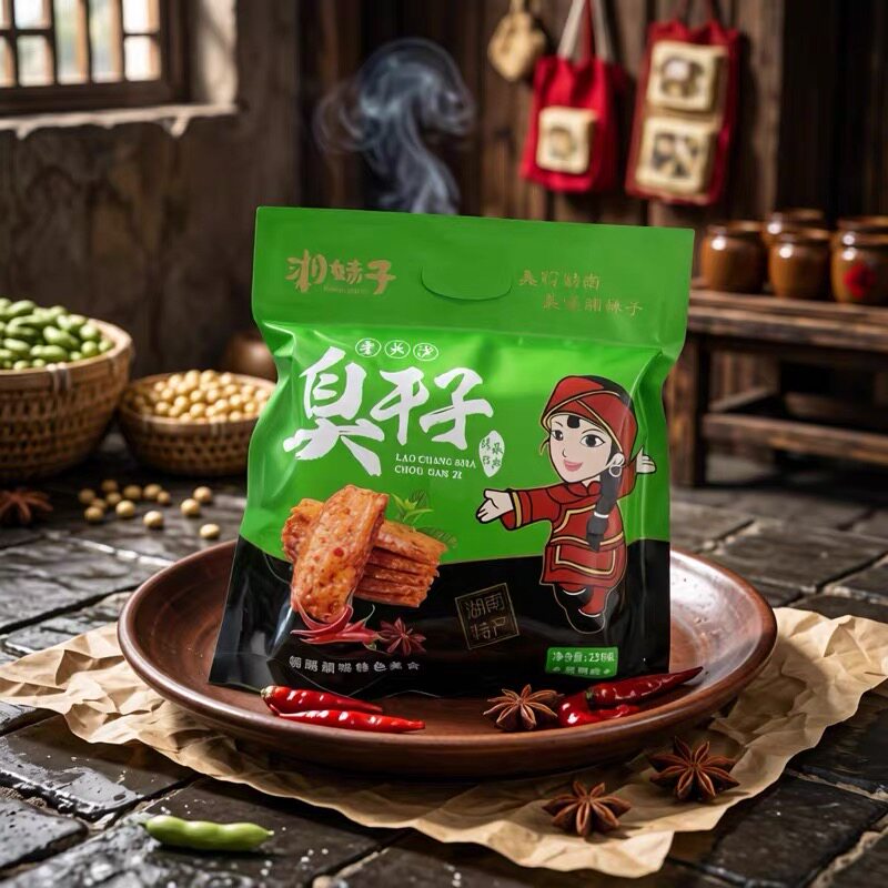 湖南特产 湘妹子臭干子 传承经典 美味湖南 黑鸭味 238g/袋