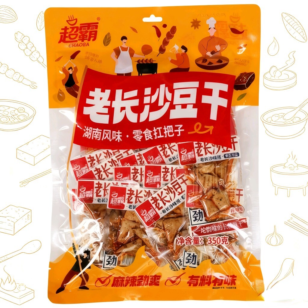 湖南特产 超霸 老长沙豆干 麻辣劲爽 350g/袋图片
