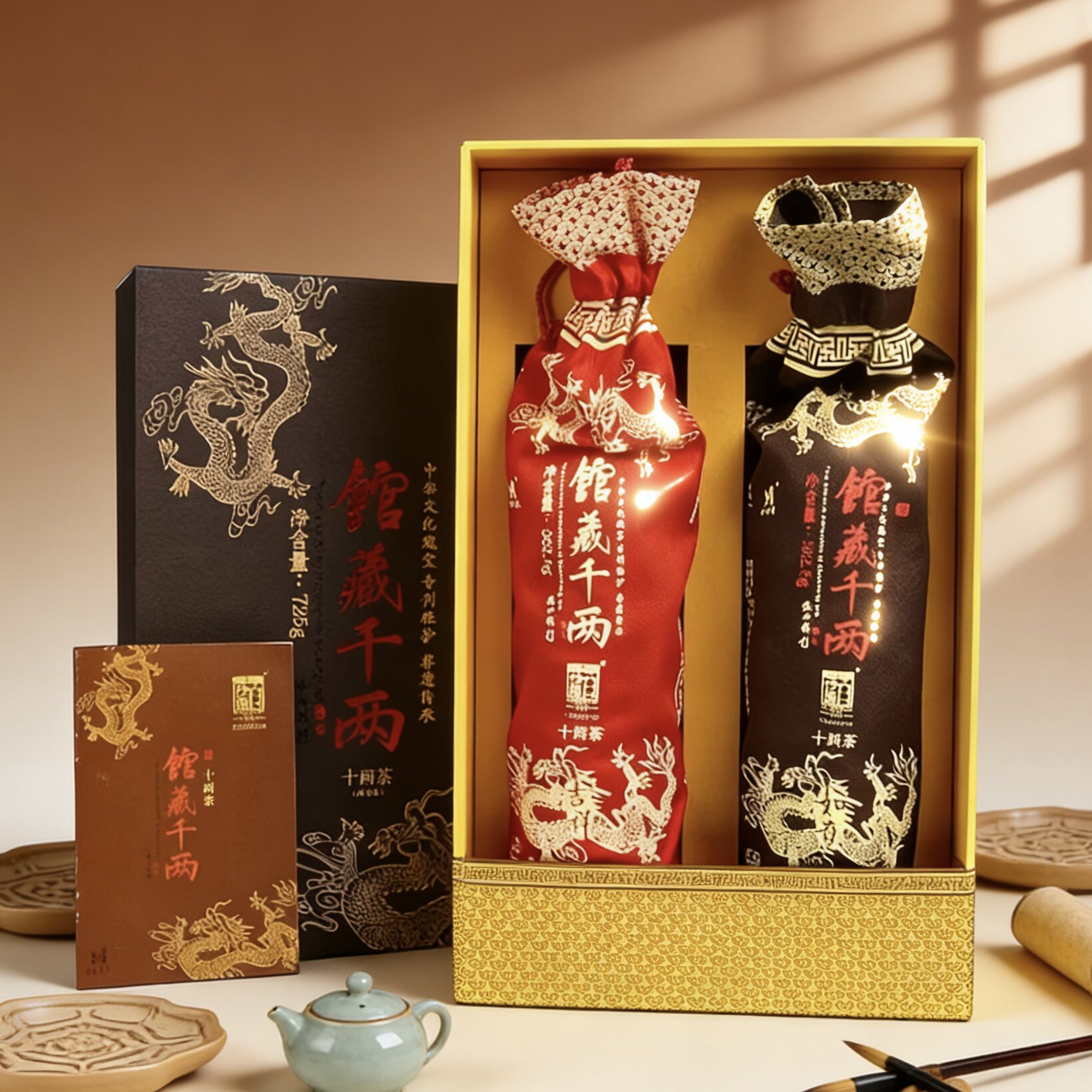 白沙溪 馆藏千两（十两茶）安化黑茶 茶叶礼盒 725g/盒