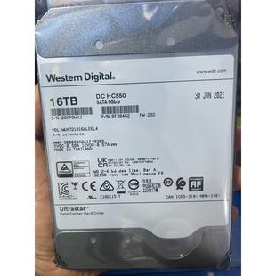 WUH721816ALE6L4国行机械硬盘 16T硬盘 HC550企业 16TB 全新 西数