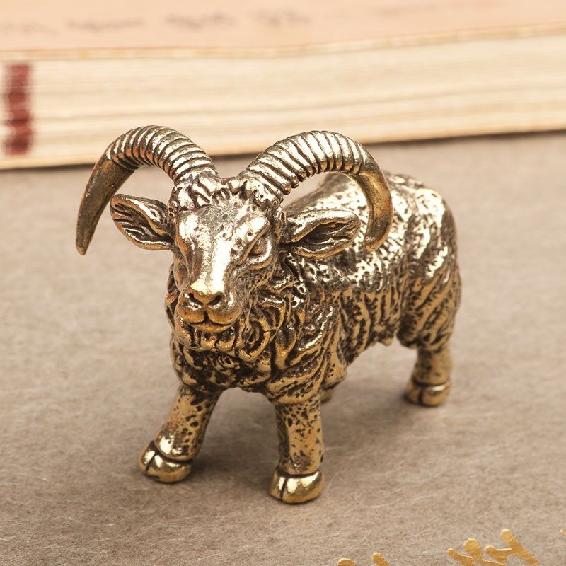 铜雕老山羊黄铜仿古十二生肖羊摆件全铜家居客厅办公室装饰工艺品,家居饰品,装饰摆件,淘宝优惠券,粉丝福利购,淘宝优惠卷