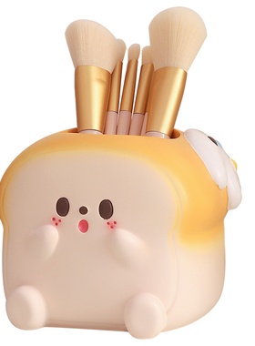 笔筒办公室桌面学生创意卡通可爱治愈系生日小礼物女生收纳盒摆件