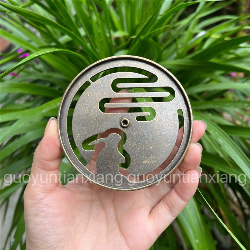 青铜香篆9cm打香篆工具大全模具香拓香印香粉香道用.品用具丝滑