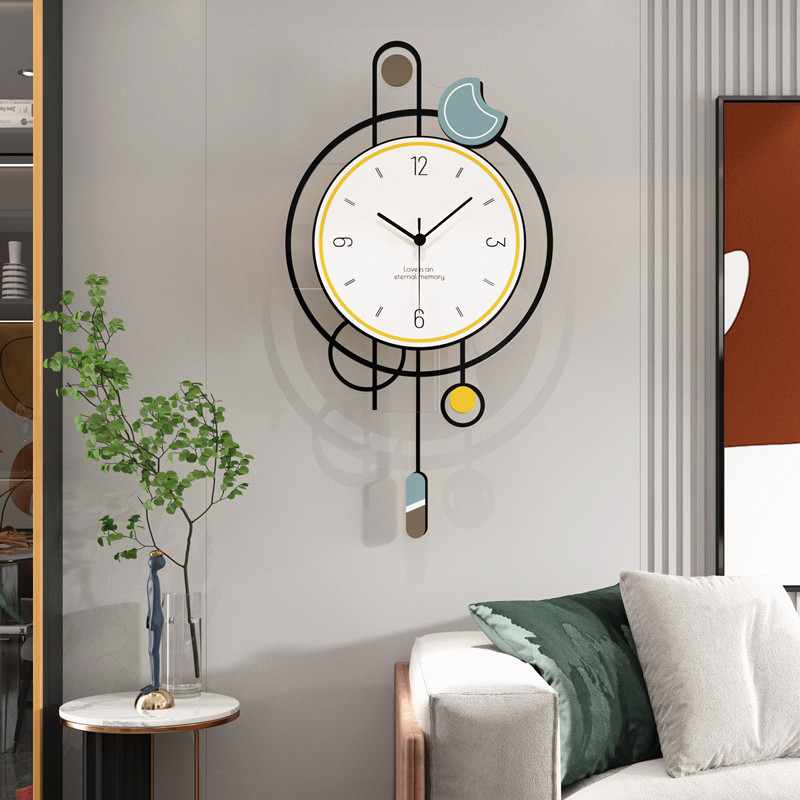 网红创意轻奢挂钟客厅家用时尚简约钟表静音挂墙装饰时钟Y2022新