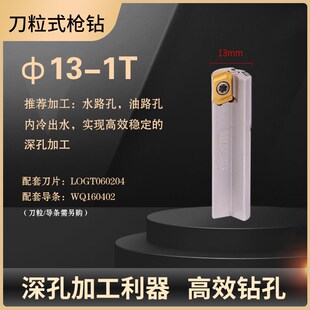 刀粒式刀头35可转位深孔钻头18/20/24钻削内出水枪钻打孔刀粒可换