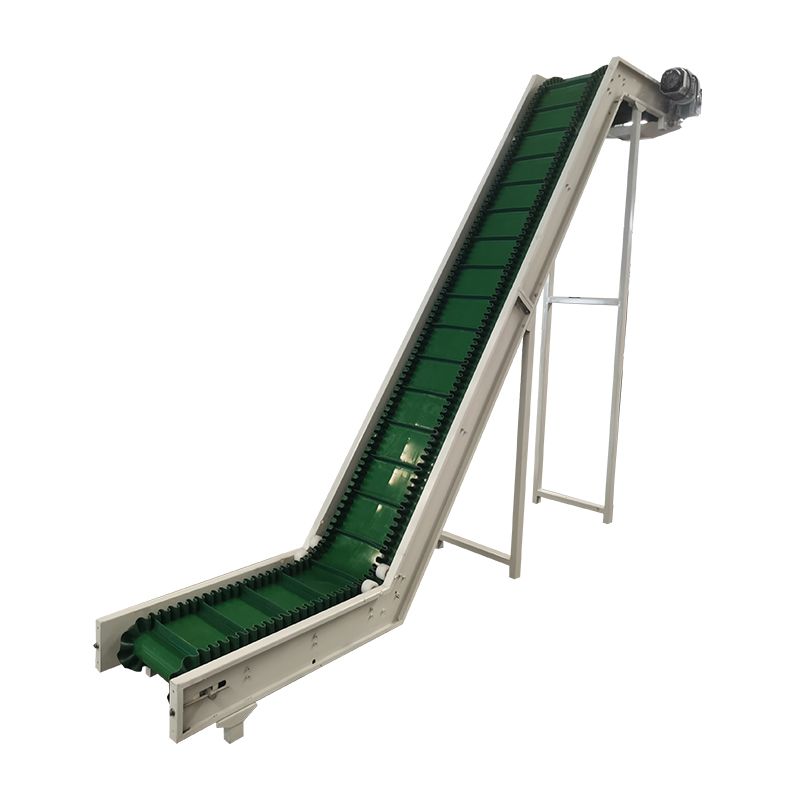 爬坡皮带提升机自动上料机不锈钢挡板式裙边小型传动带皮带输送机