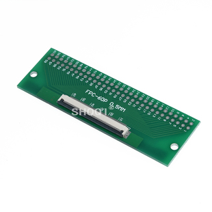 1.0mm转直插2.54延长座转接座6P 80P ffc软排线转接板双面0.5 fpc