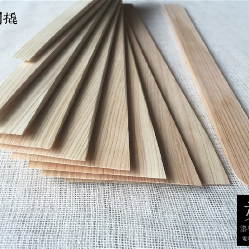 金缮修复漆画材料腰果漆天然大漆牛角刀 木刮刀 刮撬  桧木刮刀