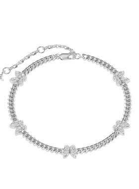 APORRO 蝴蝶系列 3mm满镶钻古巴手链【2条叠戴套装】可调节百搭