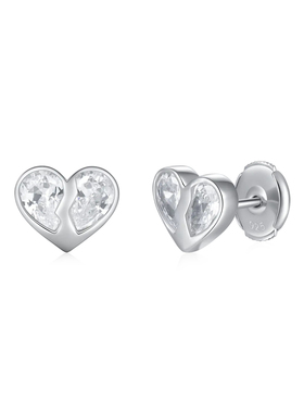 APORRO 璀璨之心925银轻奢气质耳钉耳饰 情侣款送礼礼盒