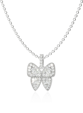 APORRO VIVID蝴蝶系列 手工满镶钻吊坠项链 简约百搭轻奢气质送礼