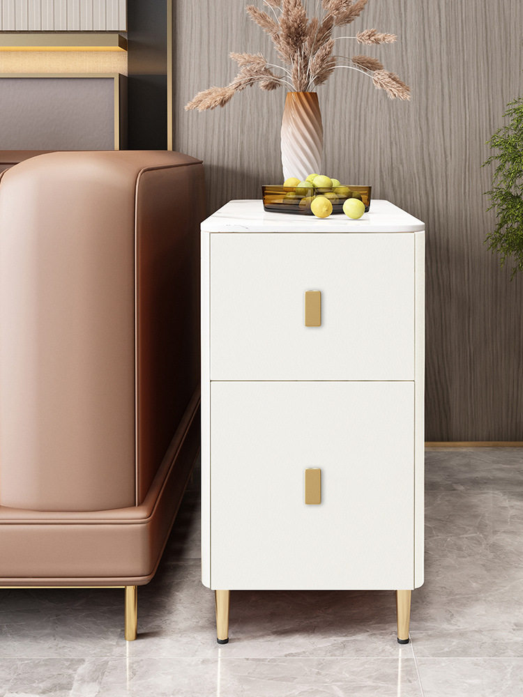25公分沙发边几角几侧边柜简约现代实木柜长条窄款夹缝柜梳化边柜
