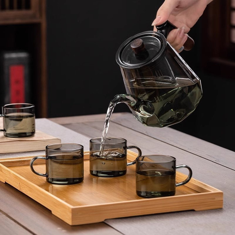 茶壶泡茶家用茶水分离煮烧水壶加厚耐高温大容量玻璃茶具单壶包邮