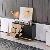 GSQS 613意式 轻奢茶几电视柜组合客厅地柜北欧卧室储N物边柜餐边