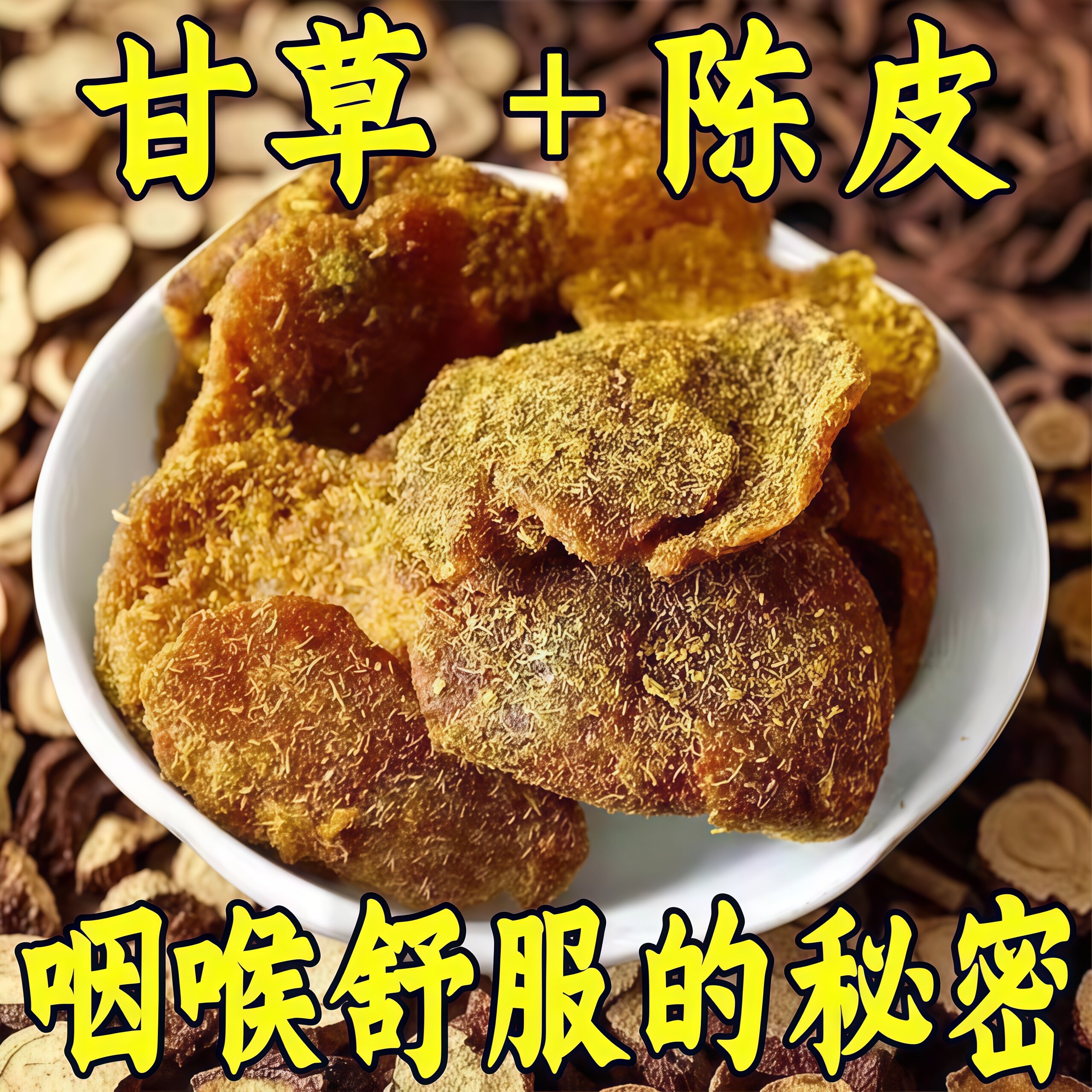 甘草陈皮干广东特产香甜橘皮干图片