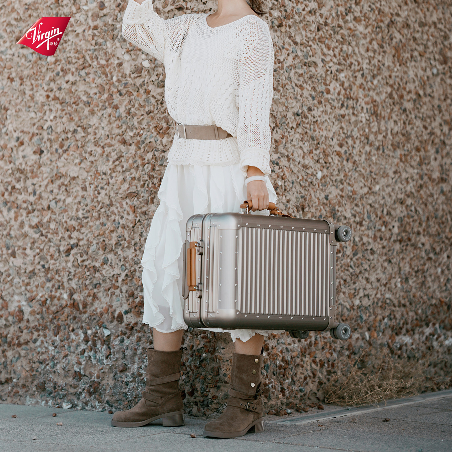Virgin维珍2026时尚全铝箱20寸登机箱行李箱女商务旅行箱男拉杆箱