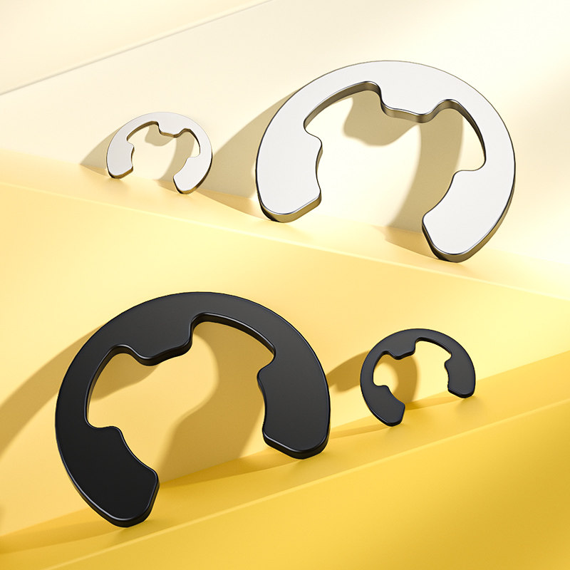 速发0M不锈钢卡簧卡环E型开口挡圈65M钢GB86卡扣M1.2M2.5锰4M540