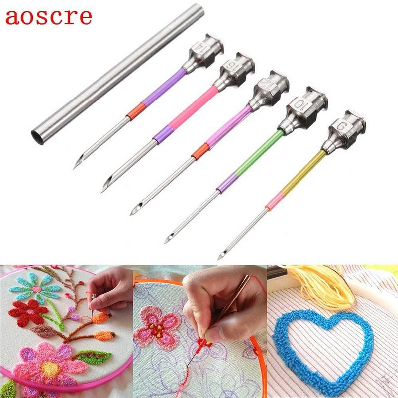 速发Crt ombrEiderydeedle Set 6 Puch ee le  5 Sizes E