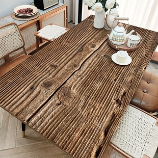 速发爆 原木风木纹桌垫餐桌垫防防防油水烫桌布免垫pvc茶几洗高级